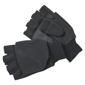 Kinetic Wind Stop Fold Over Mitt Black – Handschuhe