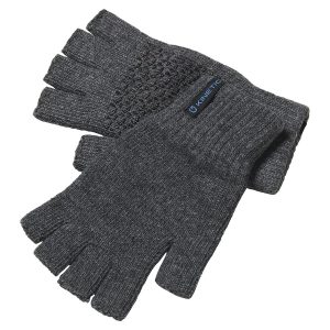 Kinetic Wool Glove Half Fingers Grey – Handschuhe, Angelhandschuhe