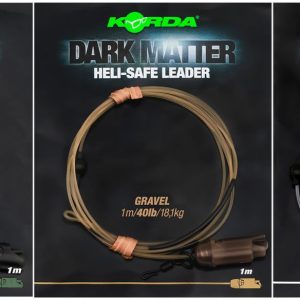 Korda 1m 40lb Dark Matter Leader Heli Safe – Karpfenmontage