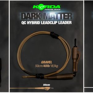 Korda 50cm 40lb Dark Matter Leader QC Hybrid Clip – Karpfenvorfach
