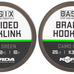 Korda Basix Braided Hooklink Camo Green – 10m Vorfachschnur