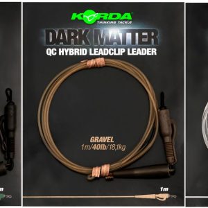Korda Dark Matter Leader QC Hybrid Clip 100cm 40lb – Karpfenrig