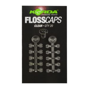 Korda Floss Caps Clear – 20 Ringe