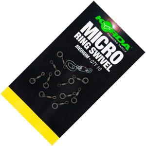 Korda Micro Rig Ring Swivel Medium – 10 Karpfenwirbel