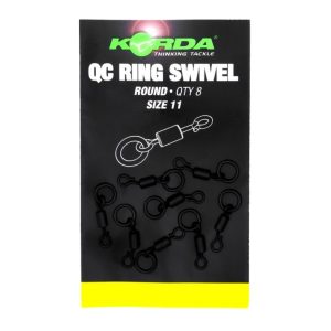 Korda QC Round Ring Swivel Size 11 –  8 Wirbel