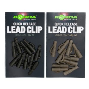 Korda Quick Release Lead Clips – 10 Bleiclips