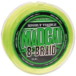 Madcat 8-Braid Wallerschnur – 270m geflochtene Angelschnur