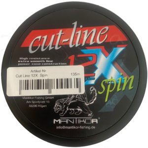 Mantikor Cut Line Spin 135m 12-fach spiral geflochtene Schnur hellgrün