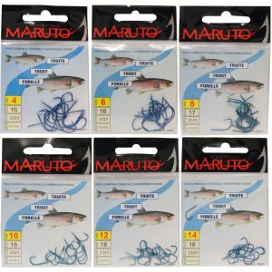 Maruto Forellenhaken Forellen Haken Forellenangeln mit Plättchen