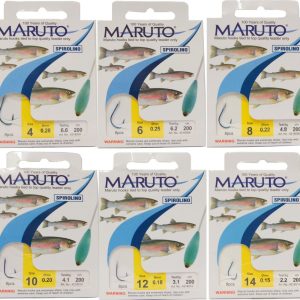 Maruto Forellenhaken Sbirulino 2m – 8 Haken für Forelle