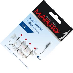 Maruto Spezialwirbel Haken + Perle – 4 Spoonhaken