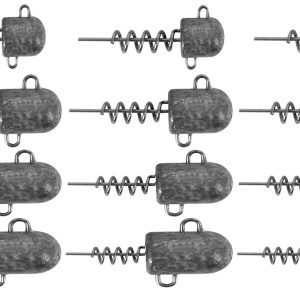 12 Fox Rage Corkscrew Bullet Schraubköpfe – Bleikopf Set