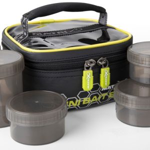 Fox Matrix Mini Bait Bag mit 6 Köderdosen 17x17x9cm – Ködertasche