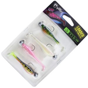 Fox Rage UV Mini Fry Loaded 7cm 5g 1/0 – 4 montierte Gummifische