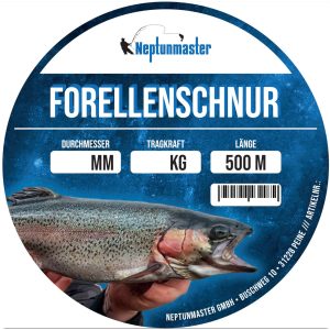 Neptunmaster Forellenschnur – 500m monofile Angelschnur