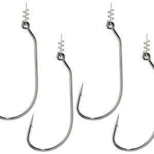 Owner 5132 Twist Lock Haken – 4 Angelhaken mit Spirale