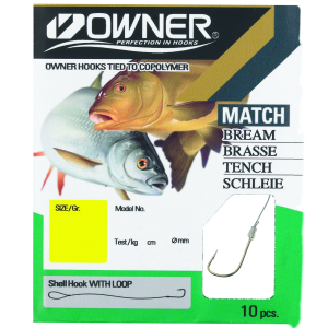 Owner Match/Schleie Silber RL1414 – 11 gebundene Angelhaken