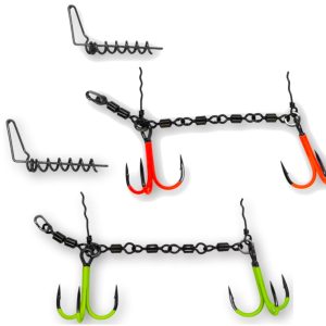 Pikecraft 4-Swivel Kit XL 2/0 – Hakensystem für Gummifische