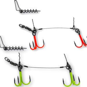 Pikecraft Double Swivel Kit XL 2/0 – Hakensystem für Gummifische