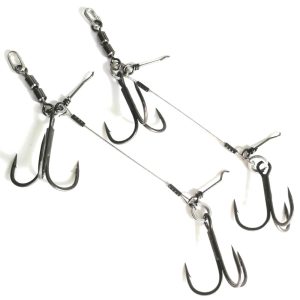 Pikecraft Double Swivel Stinger Rig XL Gr. 2/0 – 2 Gummifischsysteme