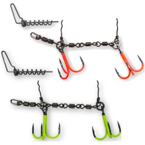 Pikecraft Swivel Kit L 1/0 – Hakensystem für Gummifische