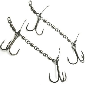Pikecraft The 4 Swivel Stinger Rig Gr. 2/0 – 2 Gummifischsysteme