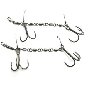 Pikecraft The 4 Swivel Stinger Rig XL 18-27cm 3/0 BKK – 2 Stingerhaken