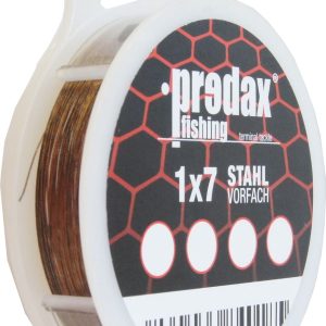 Predax Stahlvorfach 1×7 braun 10m Spule
