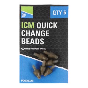 Preston Icm In-Line Quick Change Bead – 6 Perlen für Futterkörbe