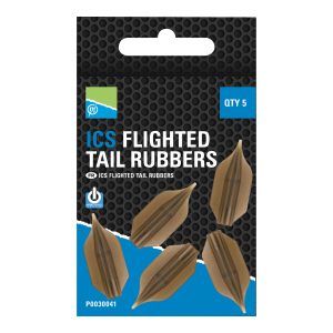 Preston Ics Flighted Tail Rubbers – 5 Gummiadapter Feedern