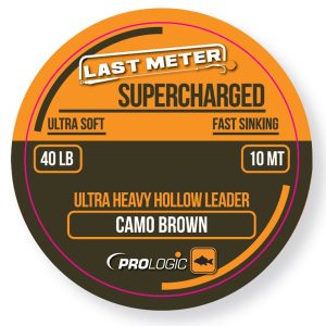 Prologic Supercharged Hollow Leader 10m 40lbs Camo Brown Vorfachschnur