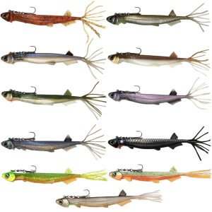 Quantum 21cm 60g Pelagic Shad Set Hairy – montierter Gummifisch