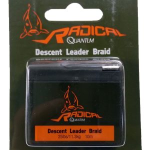 Quantum Descent Leader Schnur 10m Vorfachschnur für Karpfenrigs (25lbs, 35lbs oder 45lbs)