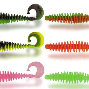 Quantum Magic Trout T-Worm Jig 5,5cm 1,5g Käse – 6 Gummiköder