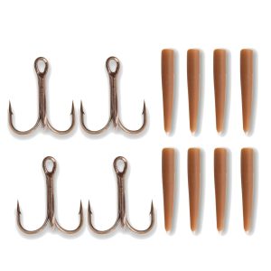 Quantum Mr Pike Rigging Kit – 4 Drillinge & 8 Sleeves