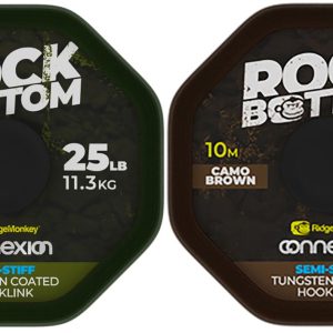 RidgeMonkey 25lb Rock Bottom Semi Stiff – 10m Vorfachschnur