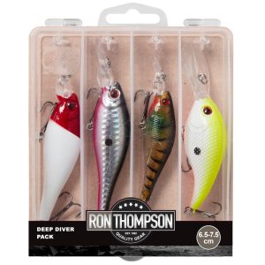 Ron Thompson Deep Diver Pack + Box 6,5-7,5cm – 4 Wobbler