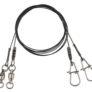 Savage Gear Black7 Trace 50cm 0,60mm 25kg – 2 Stahlvorfächer