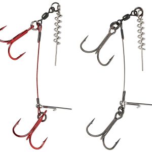 Savage Gear Carbon 49 Corkscrew Stinger – 2 Stingerhaken Systeme