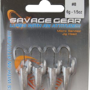 Savage Gear LRF Micro sandeel Jigghead – 4 x 6g Jighaken