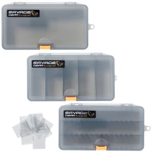 Savage Gear Lurebox Smoke Combi Kit 21,4×11,8×4,5cm – 3 Köderboxen
