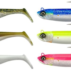 Savage Gear Minnow – 2 Gummifische + 1 Jigkopf