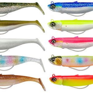 Savage Gear Minnow Weedless – 2 Gummifische + 1 Jigkopf