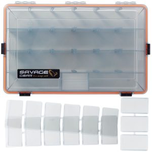 Savage Gear WP Lurebox 35,5x23x9,2cm Smoke – Kunstköderbox