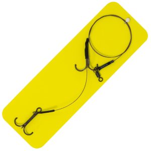 Seika Pro DB 50cm Vorfach – Stahlvorfach mit 2 Drillingen