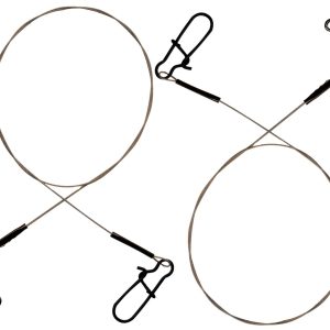 Seika Pro Stahlvorfach mit Knotenlosverbinder 50cm – 2 Stahlvorfächer