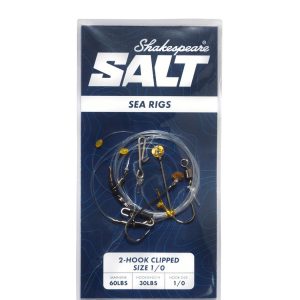 Shakespeare 2-Hook Clipped Size 1/0 Vorfach – Brandungsvorfach