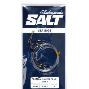 Shakespeare 3-Hook Flapper 3 Up Size 2 Vorfach – Brandungsvorfach