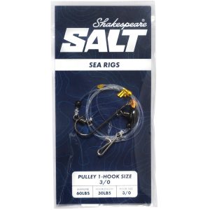 Shakespeare Pulley 1-Hook 3/0 Vorfach – Brandungsvorfach