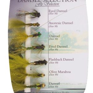 Shakespeare Sigma Fly Selection 4 Damsel Nymphs – 7 Fliegen im Set